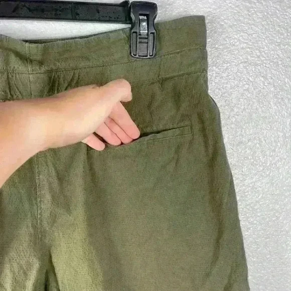 Rag & Bone Camille Cotton Seersucker Shorts Belted Paper Bag Womens 10 Pants - Picture 10 of 12